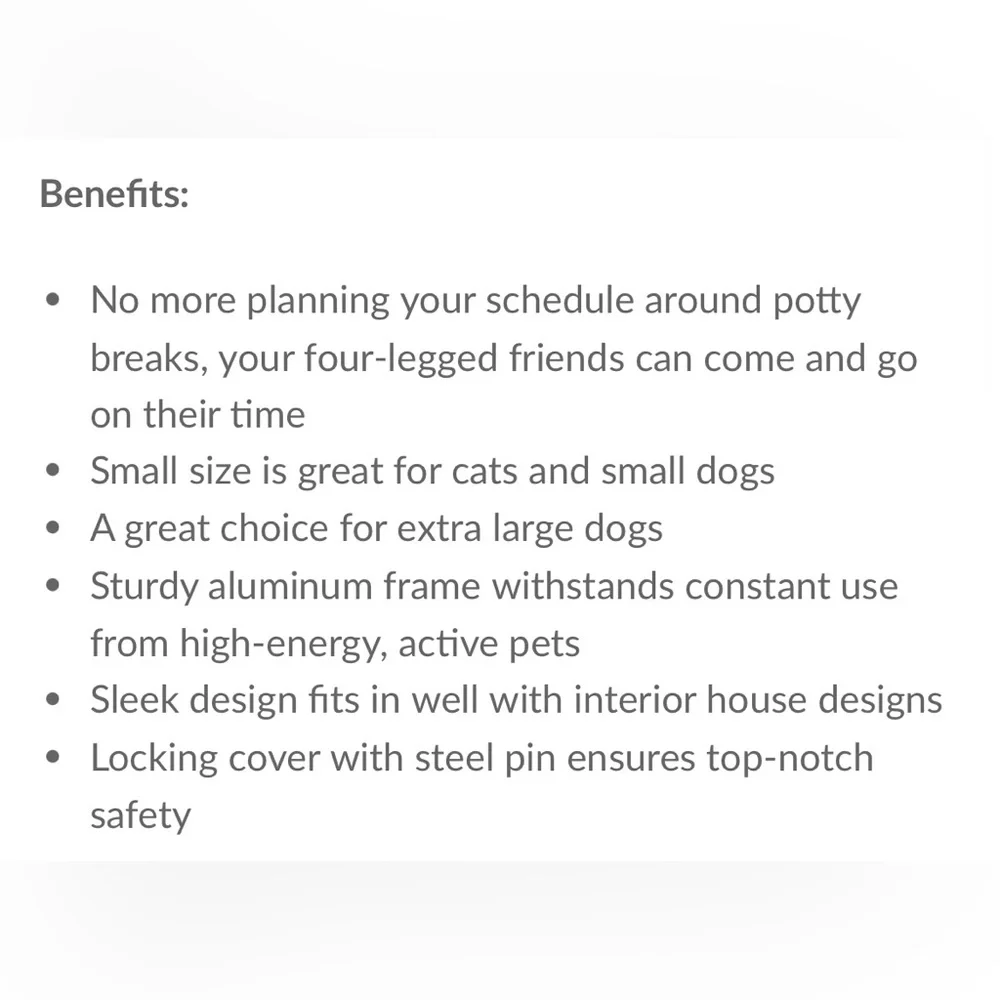 PetSafe Freedom Aluminum Pet Door and Replacement Flap, NWT